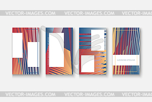 Modern business geometric template banner for - vector clipart