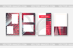 Modern business geometric template banner for - vector image