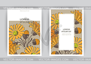 Chrysanthemum flower artistic illustr - vector clipart