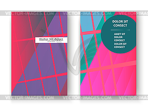 Colorful striped lines pattern geometric shape - vector clip art
