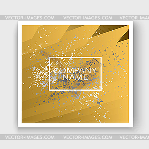 Creative luxurious and rich cover frame design pain - royalty-free vector image