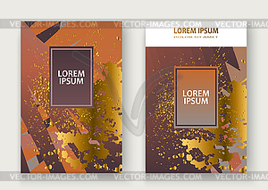 Creative luxurious and rich cover frame design pain - vector EPS clipart