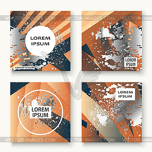 Creative luxurious and rich cover frame design pain - vector clipart