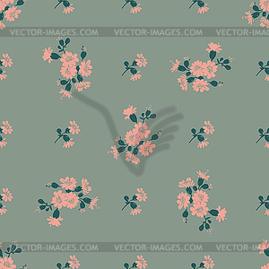 Meadow flowers seamless pattern abstract - vector image