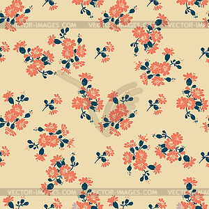 Meadow flowers seamless pattern abstract - vector clip art