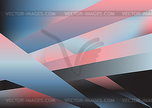 Abstract blur fluid shapes, polygonal triangle line - vector image