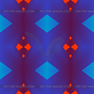 Geometric shape Floral patchwork seamless pattern - vector clip art