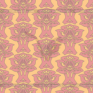Floral Damask seamless pattern. Vintage baroque - vector clip art