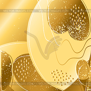 Golden yellow abstract background. Modern trendy - vector clipart