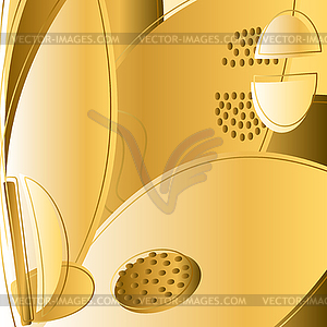 Golden yellow abstract background. Modern trendy - vector clipart