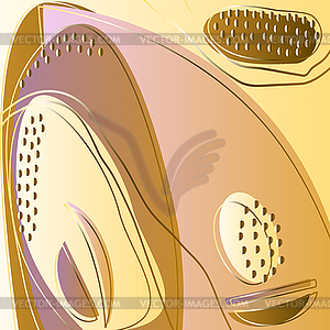 Golden pink abstract background. Modern trendy shin - vector clipart