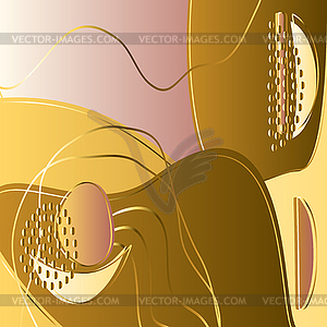 Golden pink abstract background. Modern trendy shin - vector clip art