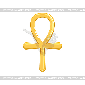 Ankh Agyptisches Kreuz Religioses Zeichen Von Altem Vector Clipart Vektor Bild