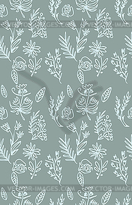 Floral seamless pattern - vector clip art