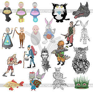 Cartoon characters - vector image