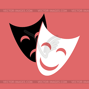 Theatrical mask - vector image