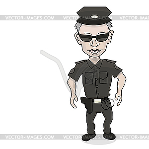 Полиция - векторный рисунок