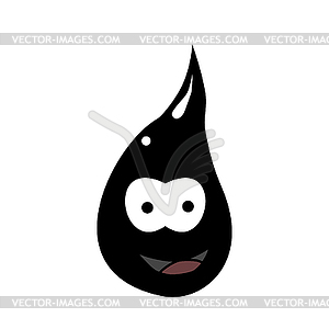 Black drop - vector image