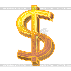 Dollar - vector clip art