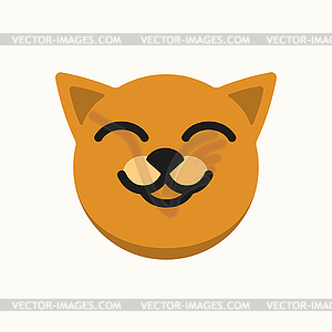 Dog face logo or - vector image