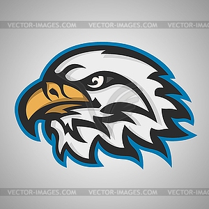 Mascot head of an eagle - vector image