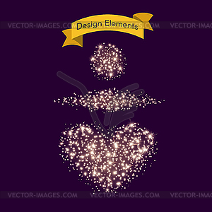 Abstract Bright Sparkle Design Elements - vector clipart