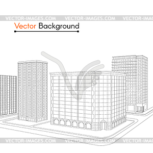 Architect sketch - vector EPS clipart