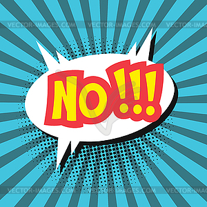 Comic sound effect - No. Pop art style - vector clip art