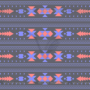 Seamless abstract decorative ethnic tribal pattern - vector clipart