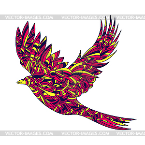 Zentagle colorful - vector image