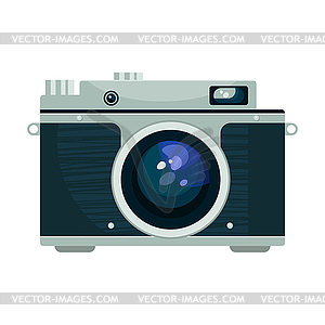 Vintage camera - vector image