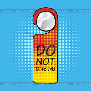 Hotel tag do not disturb - vector EPS clipart