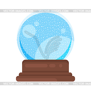 New year and xmas glass ball - vector clipart