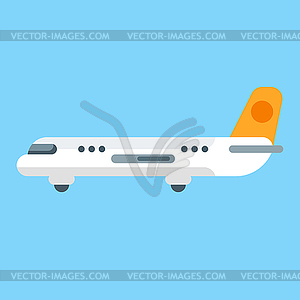 Flat style aircraft - vector clipart