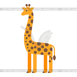 Flat style giraffe - vector clip art