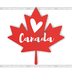 Flat style Maple Leaf - vector image