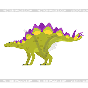 Flat style prehistoric animal - Stegosaur - vector image