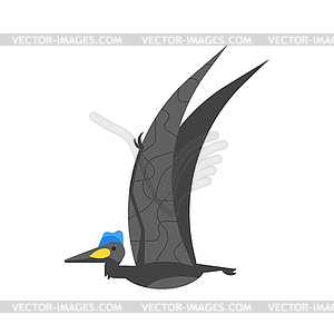 Плоский стиль доисторических животных - Quetzalco - векторный графический клипарт