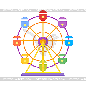 Ferris wheel. . Icon for web - vector clip art