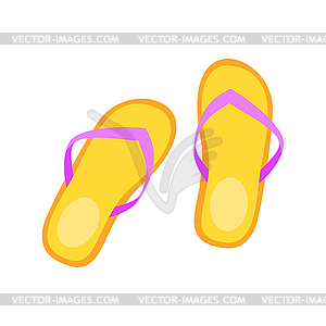 Cartoon style Flip-flops - vector clipart