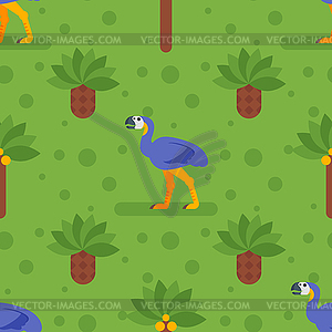 Seamless pattern with dinosaurs - vector image