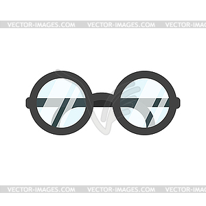 Round glasses - vector clipart / vector image