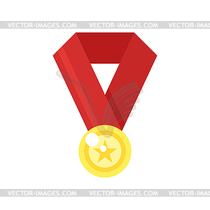 Golden medal - vector image