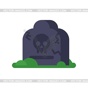 Flat grave - vector clip art