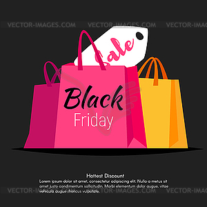 Black friday banner - vector image