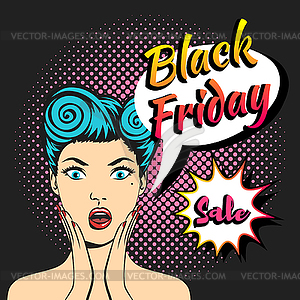 Black friday banner - vector clipart