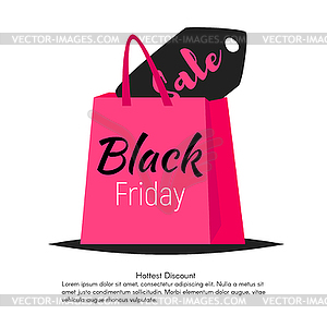 Black friday banner - vector clipart