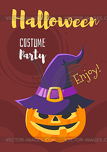 Halloween poster design - vector clipart