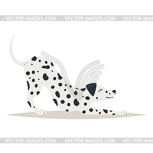 Cute dalmatian dog - vector clipart