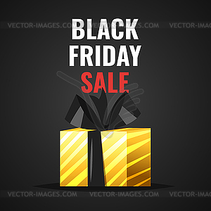 Black friday banner template - vector image